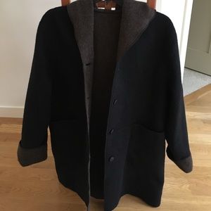 J Jill alpaca reversible oversized coat